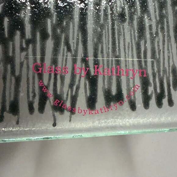 Glass by Kathryn Clear Glass Black Scottie Dog Square Coaster - Picture 6 of 6